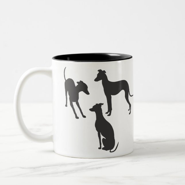 Taza Bicolor Silhouettes italiano (Izquierda)