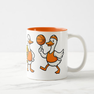 Taza Bicolor Silly Goose Basketball| Funny Goose Hoops Vintage 