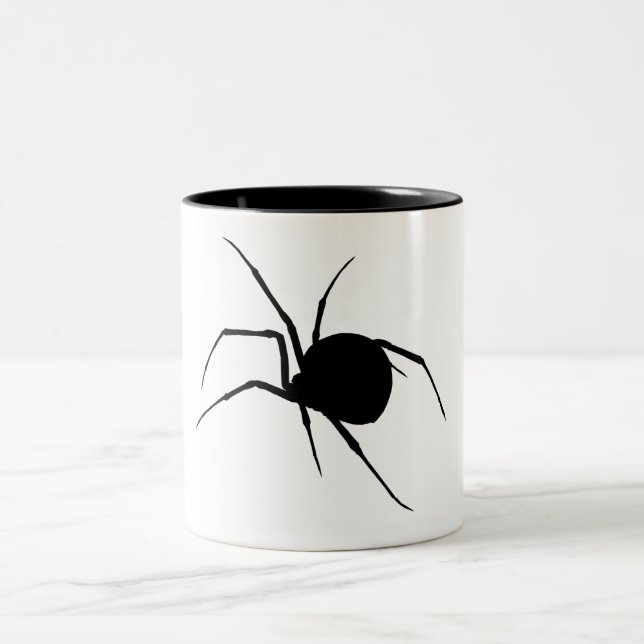 Taza Bicolor Silueta de la araña (Centro)