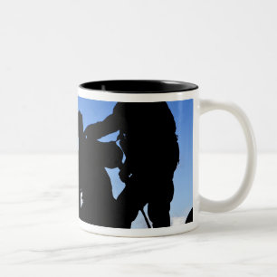 Taza Bicolor Silueta de soldados