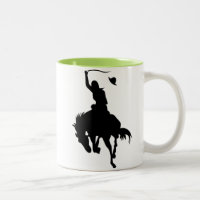 Silueta del vaquero; El brillar intensamente