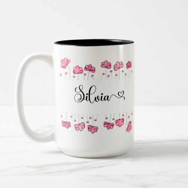 Taza Bicolor Silvia's Mug 15oz (ver opciones) (Izquierda)