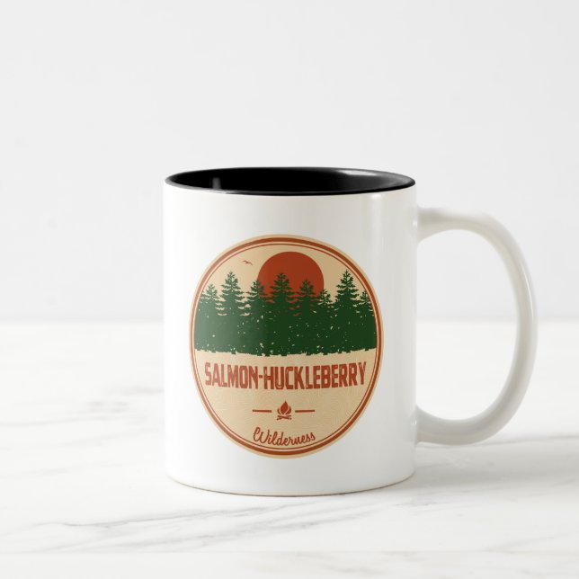Taza Bicolor Silvicultura de Salmon-Huckleberry (Derecha)