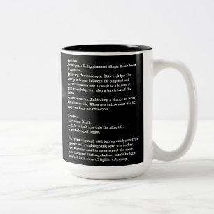 Taza Bicolor Simbolismo de Corvidae Café Mug