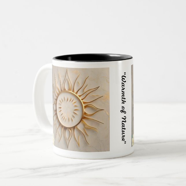 Taza Bicolor "Símbolo de luz solar" (Anverso izquierdo)