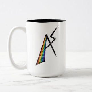 Taza Bicolor Símbolo del Espectro Autista AS | Arcoíris Moderno