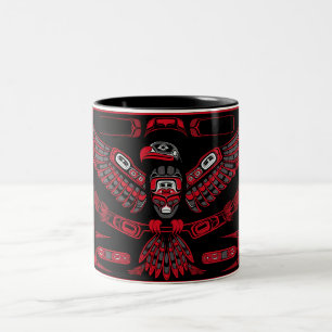 Taza Bicolor Símbolo indio americano Thunderbird
