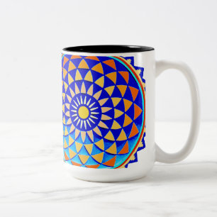 Taza Bicolor Símbolo Mandala de Perfección