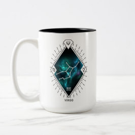 Taza Bicolor Símbolo Virgo Constellation & Zodiac