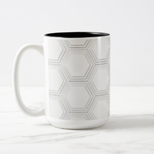 Taza Bicolor Simetría fluida: Explorando diseños abstractos en