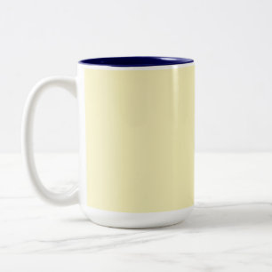Taza Bicolor simple minimal color sólido personalizado pastel p