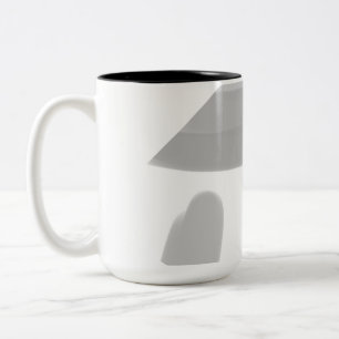 Taza Bicolor simple mínimo añadir el texto monograma foto cof
