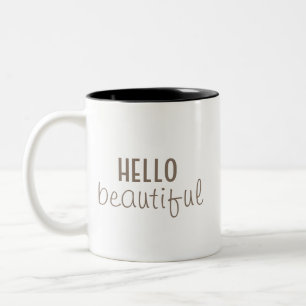 Taza Bicolor Simple y hermosa tipografía