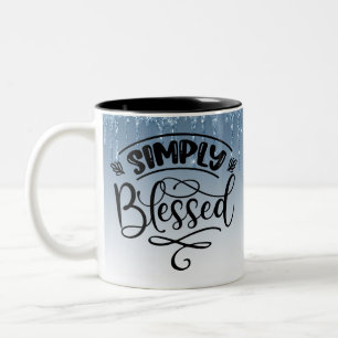 Taza Bicolor Simplemente bendecido