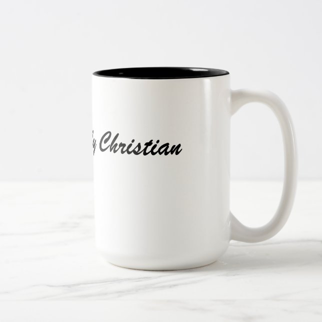 Taza Bicolor Simplemente cristiano (Derecha)
