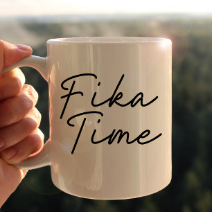 Taza Bicolor Simplemente Fika Time
