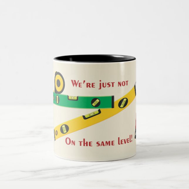 Taza Bicolor ¡Simplemente no estamos al mismo nivel! (Centro)