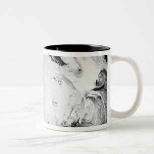 Taza Bicolor Simulación de la nube de un solo día 2
