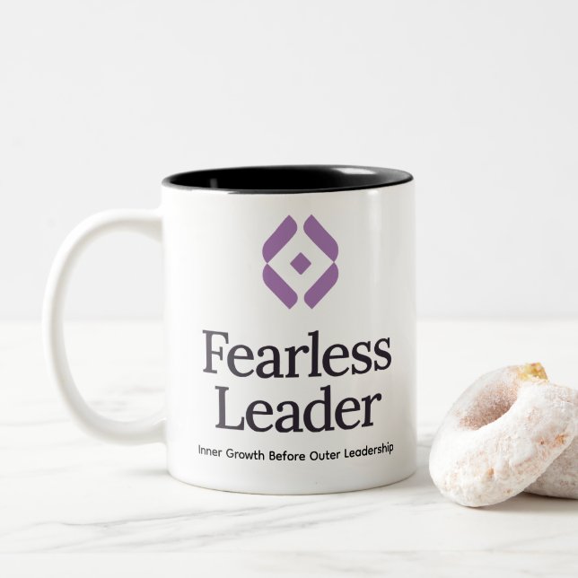 Taza Bicolor Sin miedo  (Con donut)