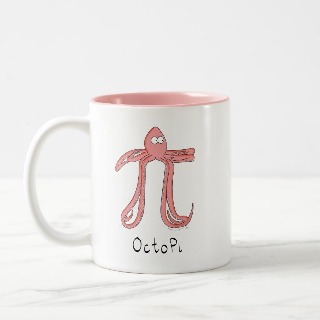 Taza Bicolor Sinfín De Maestros Del Octopus Pi (Izquierda)