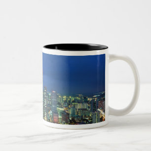 Taza Bicolor Singapur Skyline de noche, Singapur