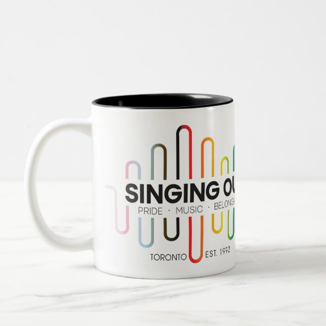 Taza Bicolor Singing Out Mug (Izquierda)