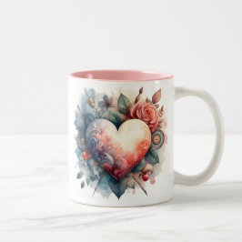 Taza Bicolor Singular Mug de Corazón