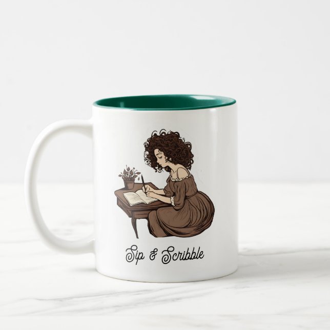 Taza Bicolor Sip y Scribble Mug (Izquierda)
