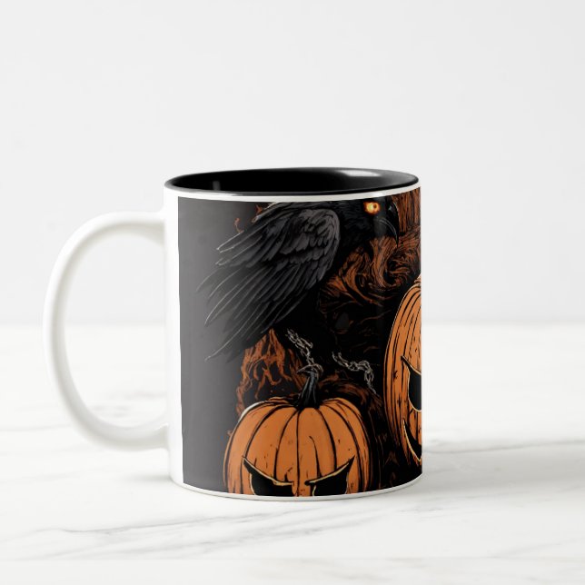 Taza Bicolor Sips fantasmales: Colección de Mug de Halloween (Izquierda)