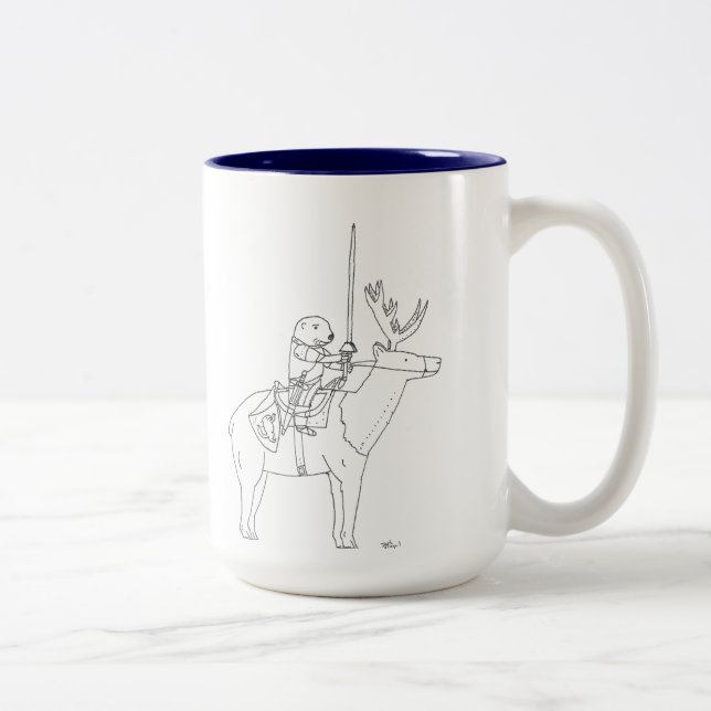 Taza Bicolor Sir Otter el valiente (Derecha)