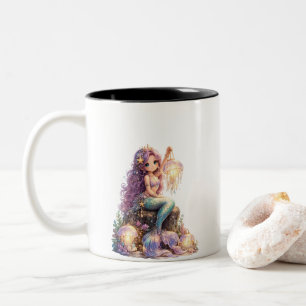 Taza Bicolor Sirena linda 