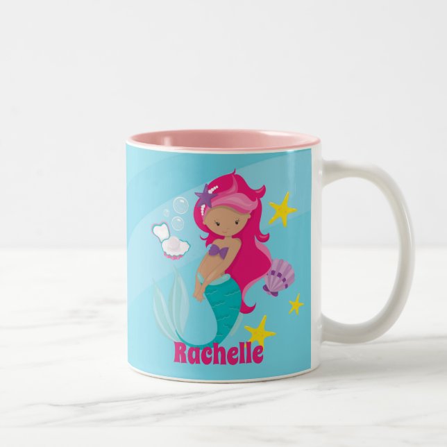 Taza Bicolor Sirena personalizada (Derecha)