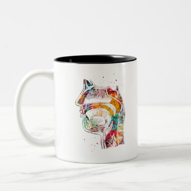 Taza Bicolor Sistema respiratorio (Izquierda)