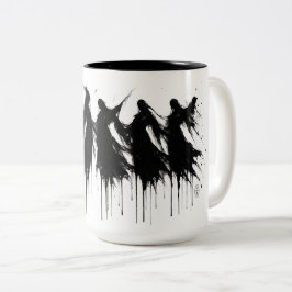 Taza Bicolor Six Dripping Shades – Haunted Ink Mug