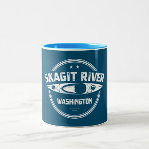Taza Bicolor Skagit River Washington Kayaking