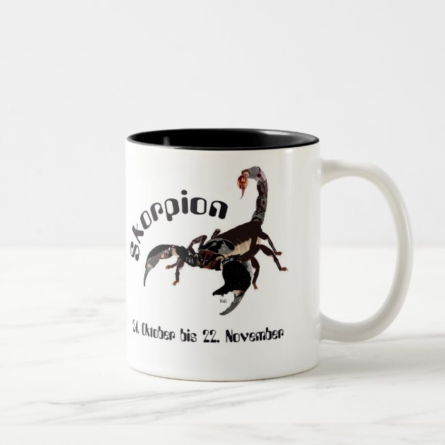 Taza Bicolor Skorpion - Sternzeichen Tasse (Derecha)