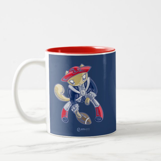 Taza Bicolor Skribbles: Van los patriotas (Izquierda)