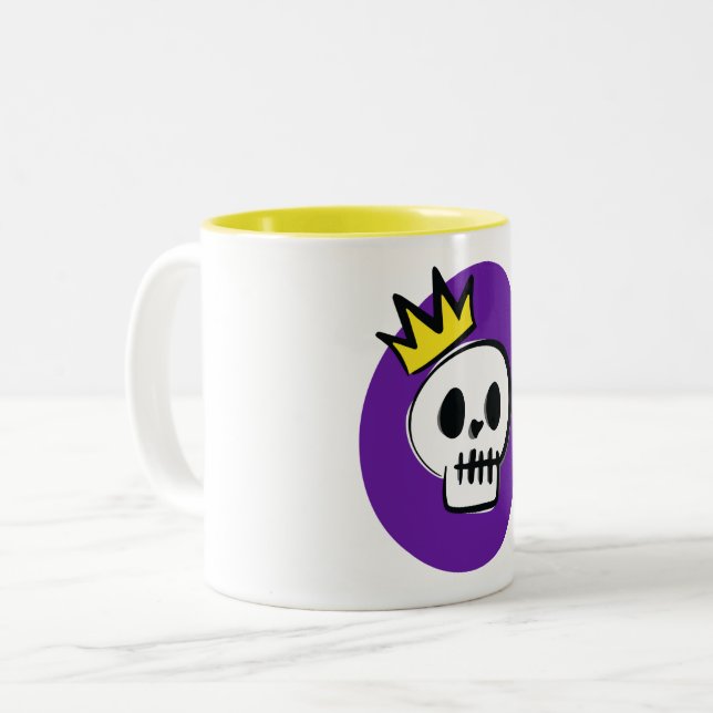 Taza Bicolor Skull King (Anverso izquierdo)