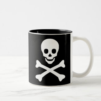 Taza Bicolor Skull y Crossbone