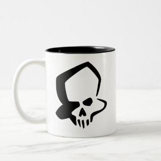 Taza Bicolor Skully Mug