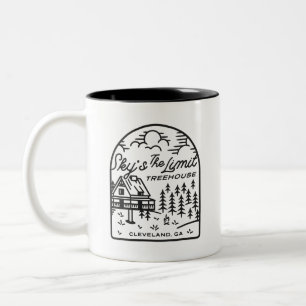 Taza Bicolor Sky es el límite del café de la casa de té