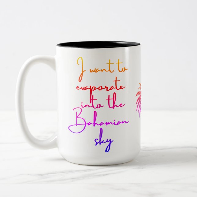 Taza Bicolor Sky Mug bahameño (Izquierda)