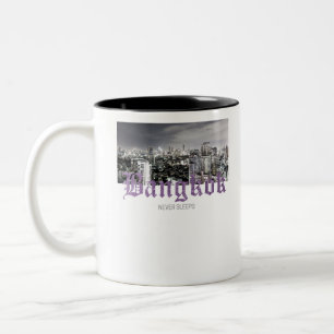 Taza Bicolor Skyline de Bangkok