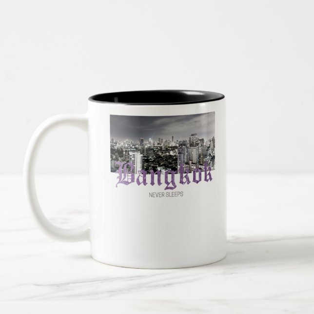 Taza Bicolor Skyline de Bangkok (Izquierda)