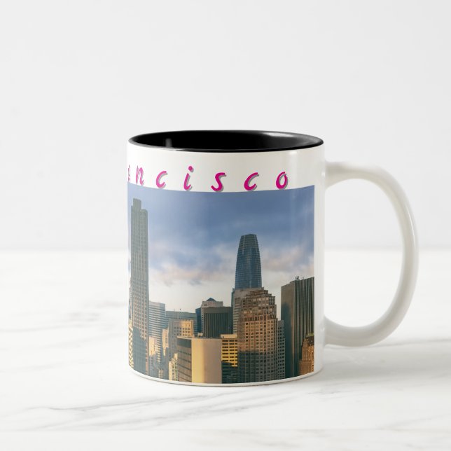 Taza Bicolor Skyline de San Francisco (Derecha)