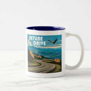 Taza Bicolor Skyline Drive Virginia Eagle