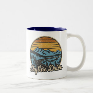 Taza Bicolor Skyline Drive Virginia Retro