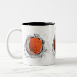 Taza Bicolor Slam Dunk de Baloncesto