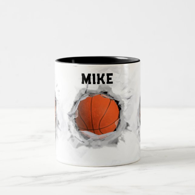 Taza Bicolor Slam Dunk de Baloncesto (Centro)
