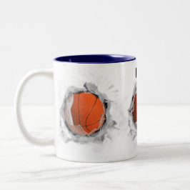 Taza Bicolor Slam Dunk de Baloncesto